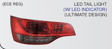 LED Stop svetla Audi Q7 Red,BLACK 06-UP